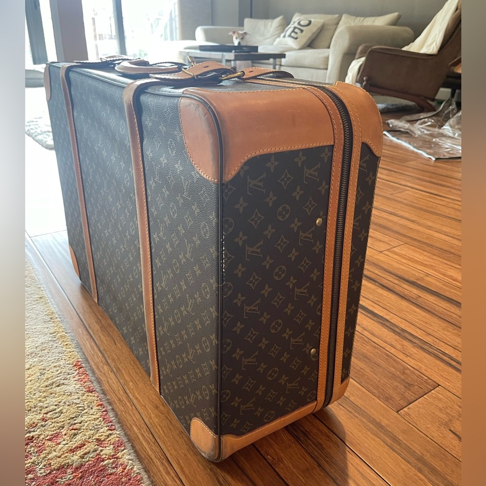 Louis Vuitton Monogram Travel Suitcase in Brown and Tan - Picture 5 of 7